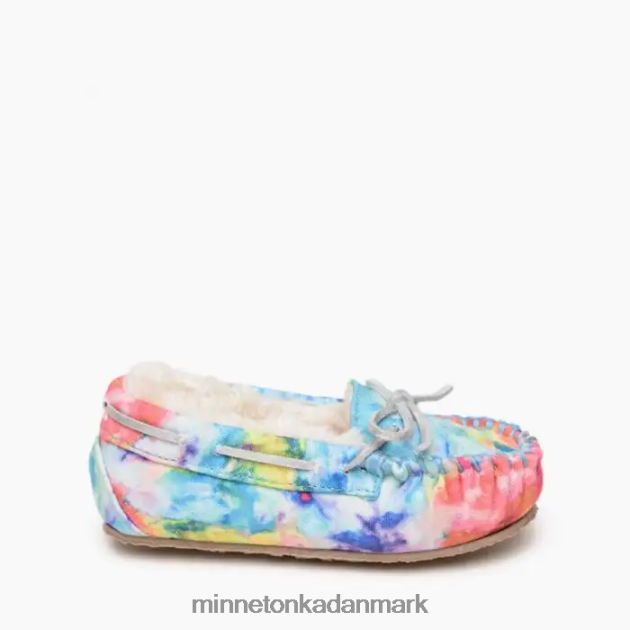 fodtøj lyse blå stænk børn tie-dye cassie Minnetonka 44RZ504