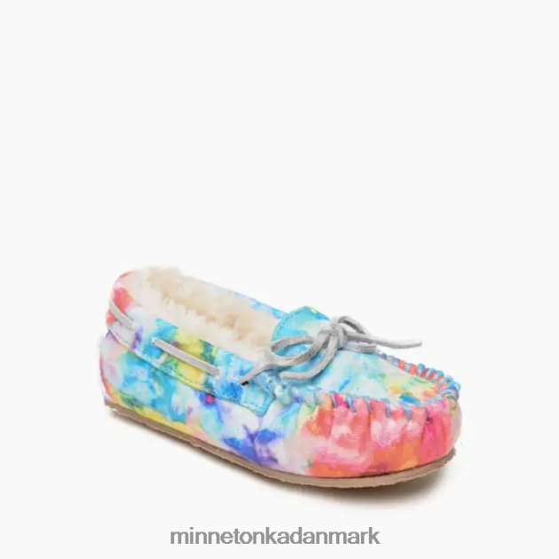 fodtøj lyse blå stænk børn tie-dye cassie Minnetonka 44RZ504