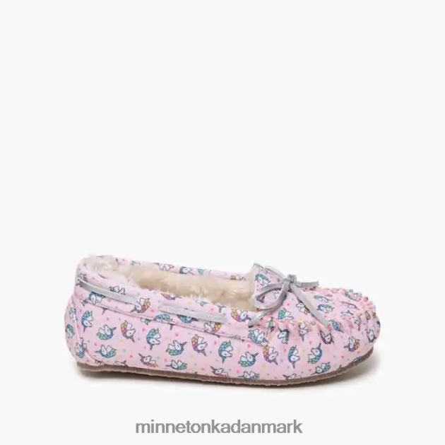 fodtøj pink enhjørning print børn enhjørning moc Minnetonka 44RZ511