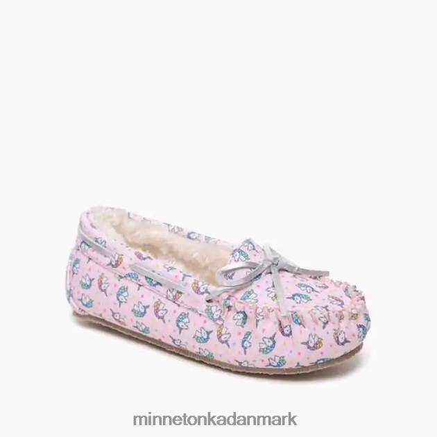 fodtøj pink enhjørning print børn enhjørning moc Minnetonka 44RZ511
