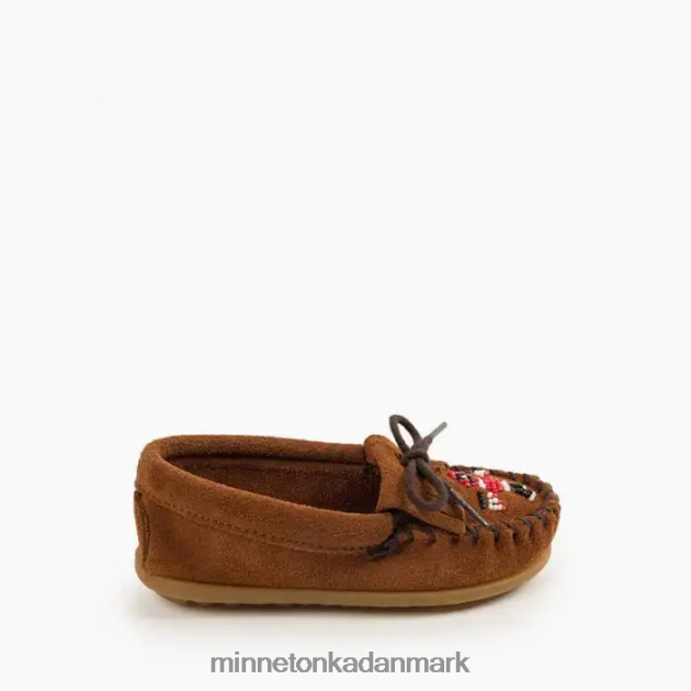 fodtøj Brun børn thunderbird moc Minnetonka 44RZ460