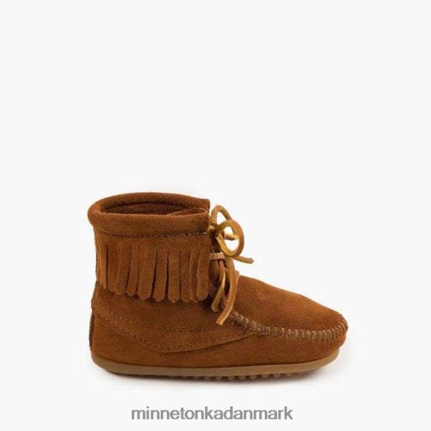 fodtøj Brun børn tramper støvle Minnetonka 44RZ471