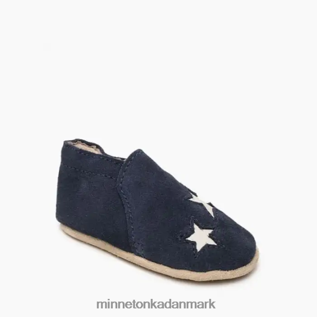 fodtøj flåde børn stjerne baby støvle Minnetonka 44RZ475