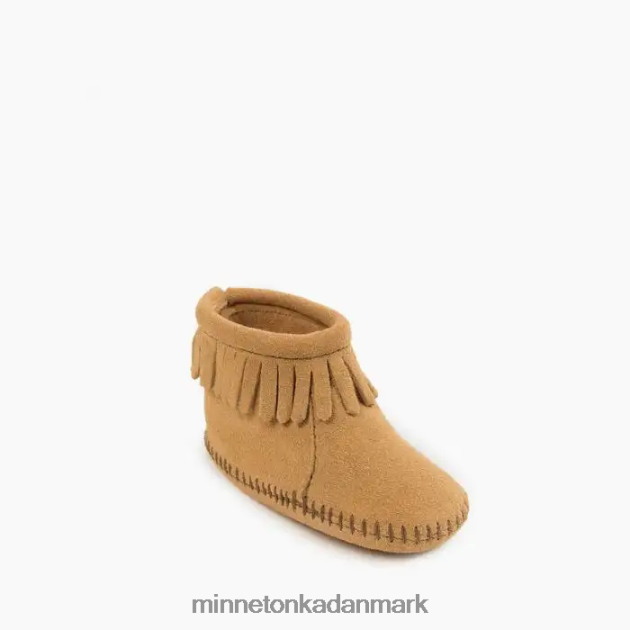 fodtøj tan børn bagklap støvle Minnetonka 44RZ492