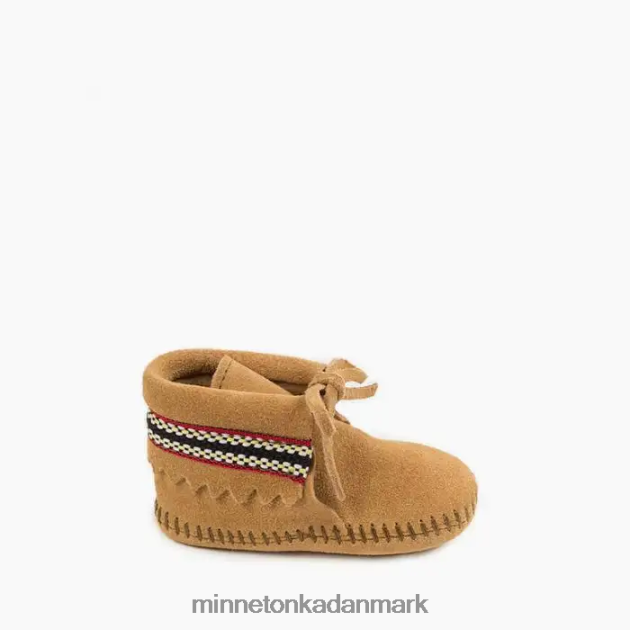 fodtøj tan børn flettet støvle Minnetonka 44RZ485