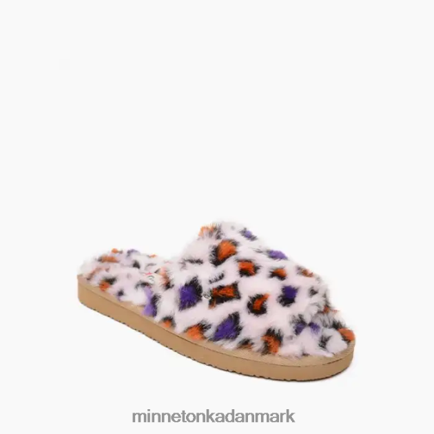 fodtøj blush leopard print Kvinder lolo Minnetonka 44RZ287