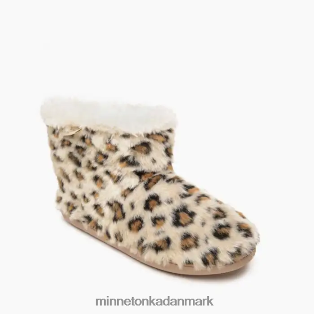 fodtøj creme leopard print Kvinder betty Minnetonka 44RZ243