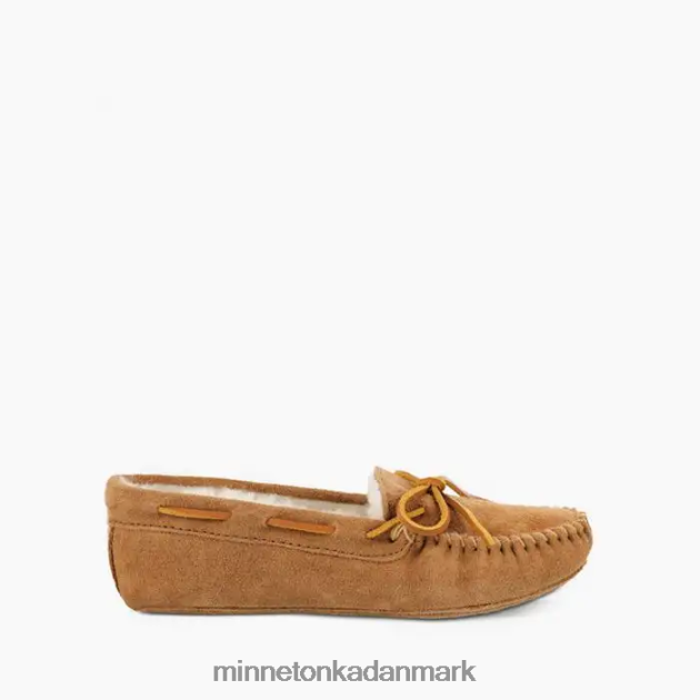 fodtøj gylden solbrun Kvinder fåreskind blødsål moc Minnetonka 44RZ218