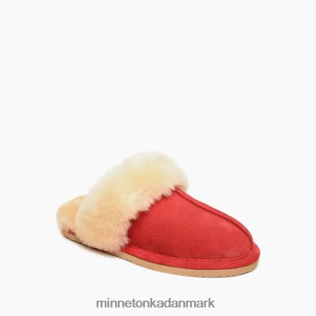 fodtøj rød Kvinder fåreskindsrutschebane Minnetonka 44RZ238