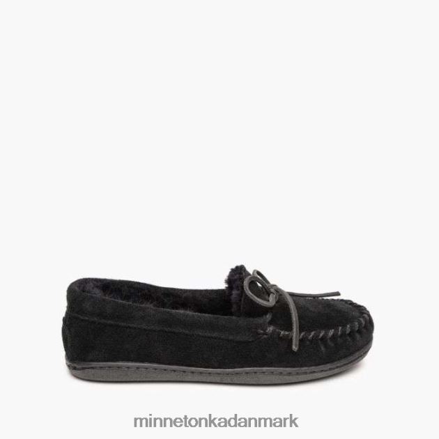 fodtøj sort Kvinder fåreskinds hårdsål moc Minnetonka 44RZ219