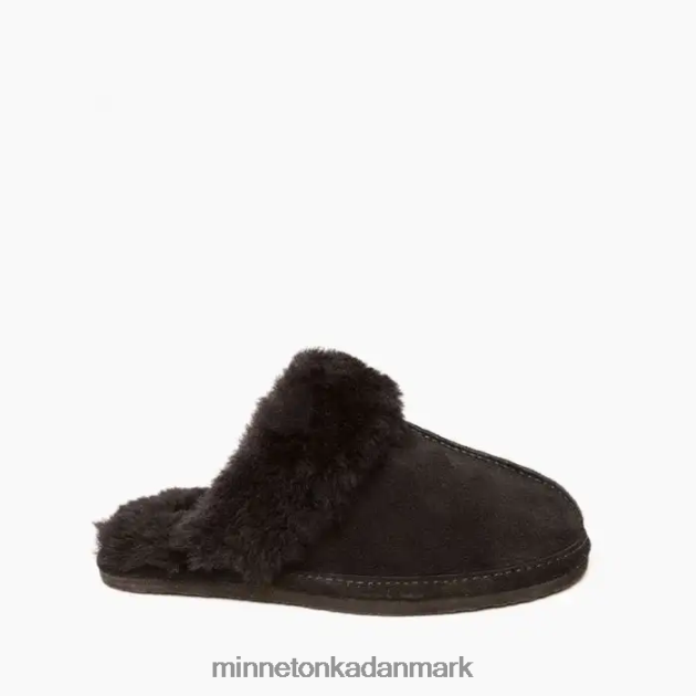 fodtøj sort Kvinder fåreskindsrutschebane Minnetonka 44RZ234