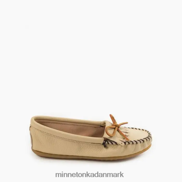 fodtøj champagne Kvinder hjorteskind kilty Minnetonka 44RZ96