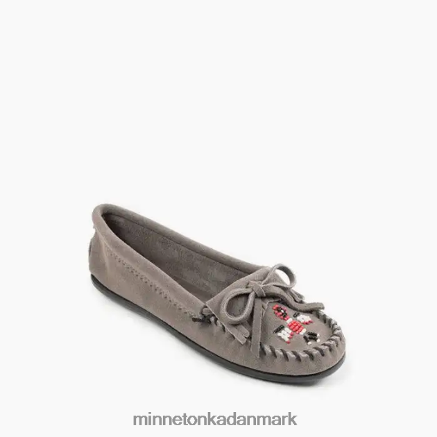 fodtøj grå Kvinder thunderbird moc Minnetonka 44RZ88