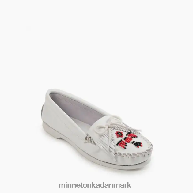 fodtøj hvid Kvinder thunderbird båd moc Minnetonka 44RZ103