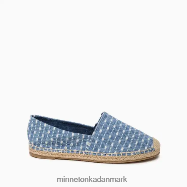 fodtøj lyseblå denim Kvinder pam Minnetonka 44RZ133