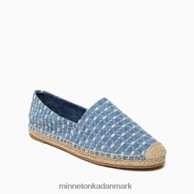 fodtøj lyseblå denim Kvinder pam Minnetonka 44RZ133