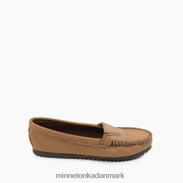 fodtøj mokka Kvinder hjorteskindsslem foran Minnetonka 44RZ122