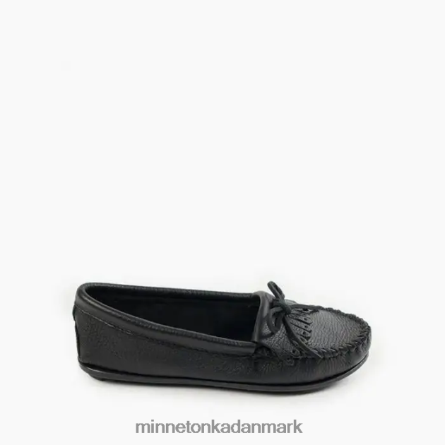 fodtøj sort Kvinder hjorteskind kilty Minnetonka 44RZ94