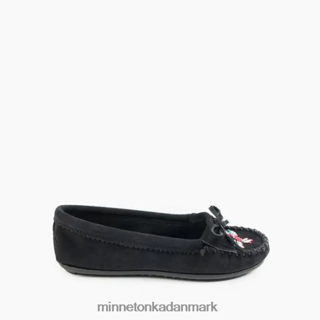 fodtøj sort Kvinder thunderbird moc Minnetonka 44RZ85