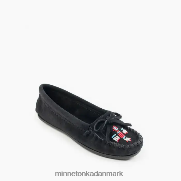 fodtøj sort Kvinder thunderbird moc Minnetonka 44RZ85
