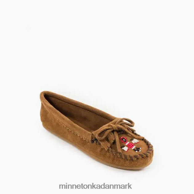 fodtøj støvet brun Kvinder thunderbird moc Minnetonka 44RZ87