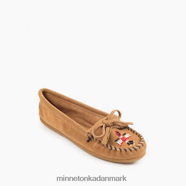 fodtøj taupe Kvinder thunderbird moc Minnetonka 44RZ89