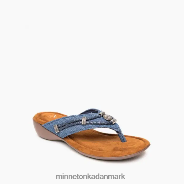 fodtøj blå denim Kvinder silverthorne 360 Minnetonka 44RZ153