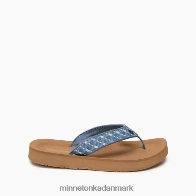fodtøj lyseblå denim Kvinder hedy Minnetonka 44RZ188