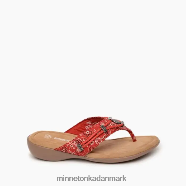 fodtøj rød bandana Kvinder silverthorne 360 Minnetonka 44RZ160