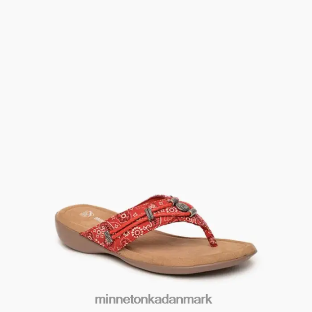 fodtøj rød bandana Kvinder silverthorne 360 Minnetonka 44RZ160