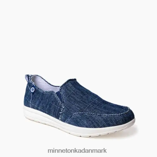 fodtøj blå denim Kvinder vidde Minnetonka 44RZ135