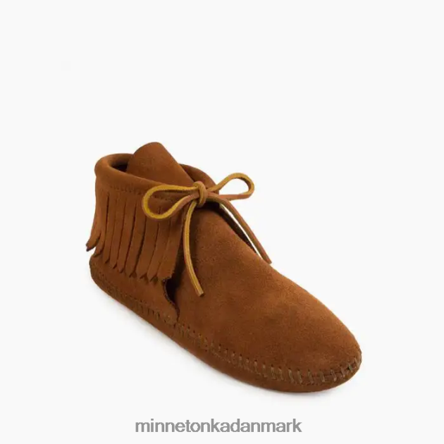 fodtøj Brun Kvinder klassiske frynser blødsål støvle Minnetonka 44RZ19