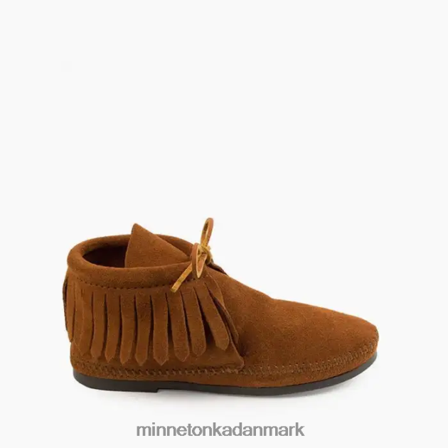 fodtøj Brun Kvinder klassiske frynser hårdsålsstøvler Minnetonka 44RZ30