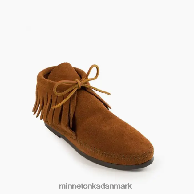 fodtøj Brun Kvinder klassiske frynser hårdsålsstøvler Minnetonka 44RZ30