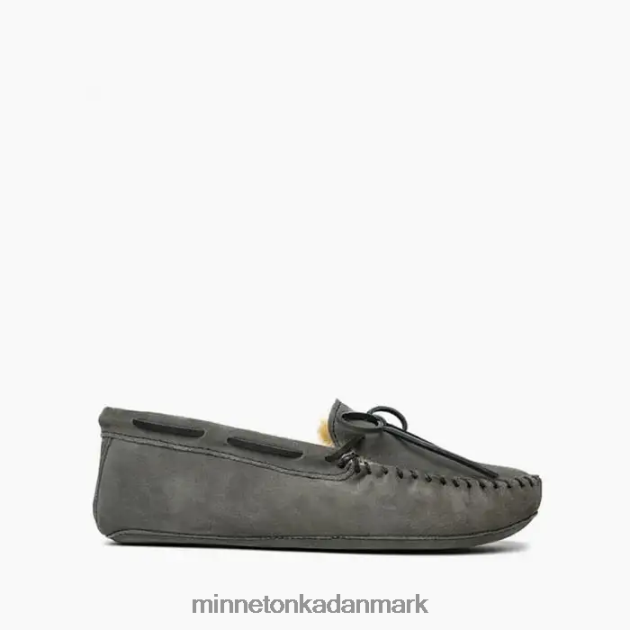 fodtøj grå Mænd fåreskind blødsål moc Minnetonka 44RZ405