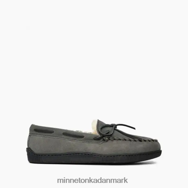 fodtøj grå Mænd fåreskinds hårdsål moc Minnetonka 44RZ403