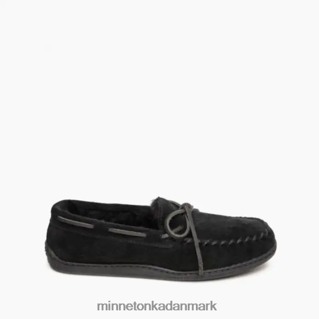 fodtøj sort Mænd fåreskinds hårdsål moc Minnetonka 44RZ401