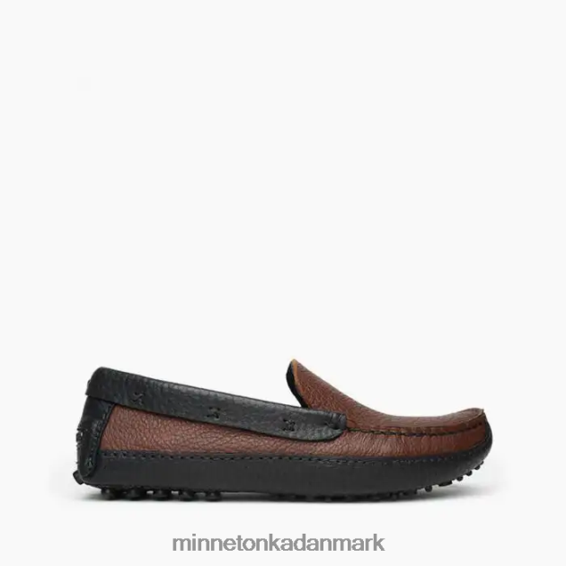 fodtøj brun overdel og sort underdel Mænd p.w. kørende loafer Minnetonka 44RZ386