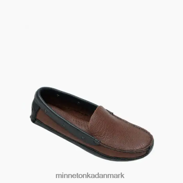 fodtøj brun overdel og sort underdel Mænd p.w. kørende loafer Minnetonka 44RZ386