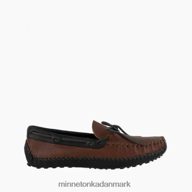 fodtøj brun overdel og sort underdel Mænd p.w. kører moc Minnetonka 44RZ390