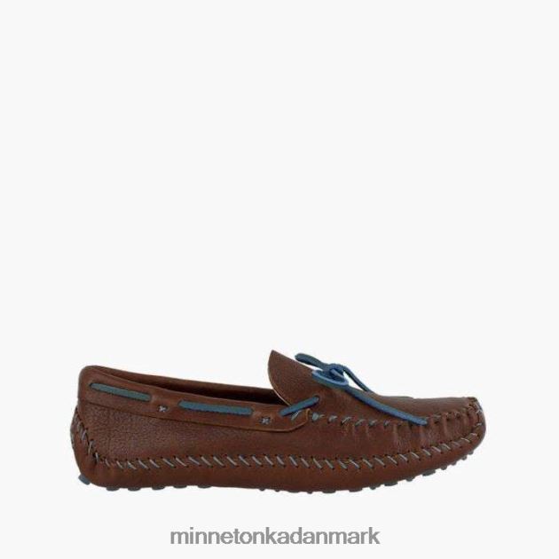 fodtøj brun/stålblå Mænd p.w. kører moc Minnetonka 44RZ378