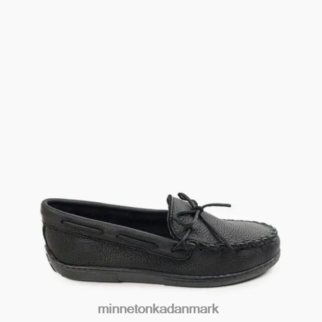 fodtøj sort Mænd moosehude klassiker Minnetonka 44RZ324