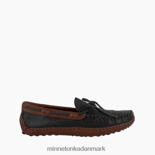 fodtøj sort overdel og brun underdel Mænd p.w. kører moc Minnetonka 44RZ389