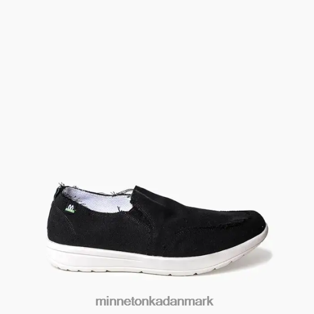 fodtøj sort Mænd vidde Minnetonka 44RZ349