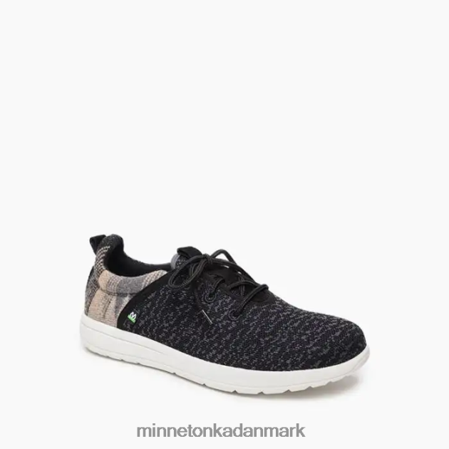 fodtøj sort multi Mænd øko på ny Minnetonka 44RZ452