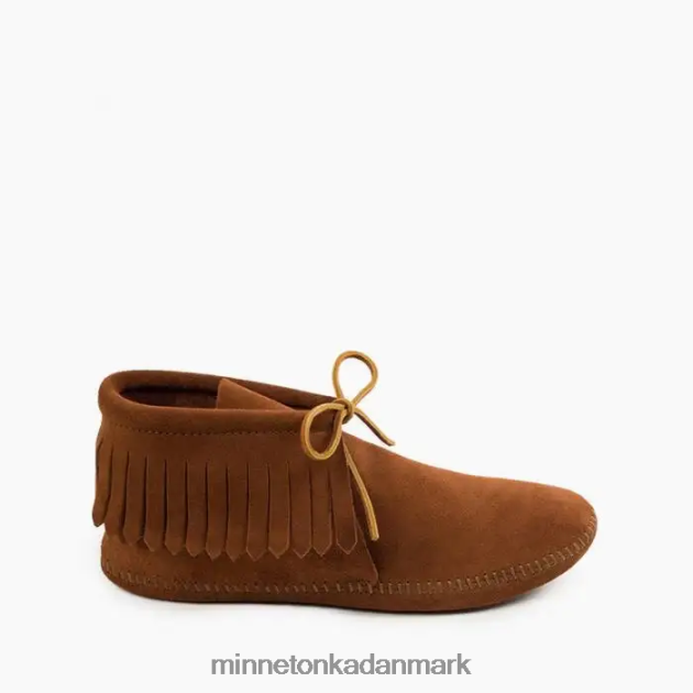 fodtøj Brun Mænd klassiske frynser blødsål støvle Minnetonka 44RZ443