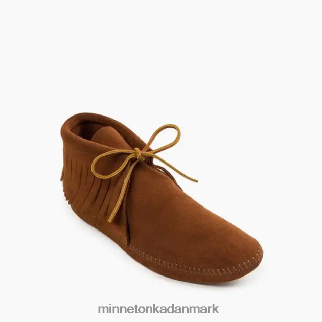 fodtøj Brun Mænd klassiske frynser blødsål støvle Minnetonka 44RZ443