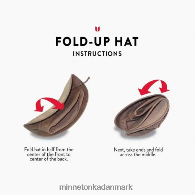 tilbehør sort unisex fold op hat Minnetonka 44RZ512