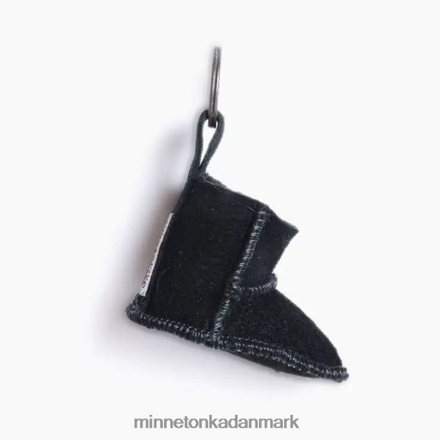 tilbehør sort unisex mini støvle nøgleringe Minnetonka 44RZ533